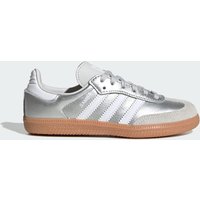 Adidas Kids Samba OG Youth Trainers Silver Metallic White Gum Multi, 2