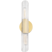 Cecily Wall Light Brass, Wall Light, Small, Aged Brass - Andrew Martin