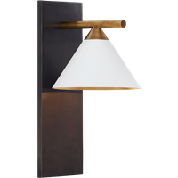 Cleo Wall Light White, Wall Light, Matte White - Andrew Martin