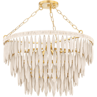 Tiffany Chandelier, Light, White - Andrew Martin