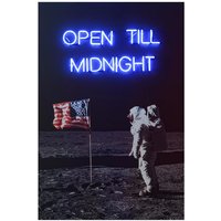 Neon - Moon Landing 100X150, 100cm x 150cm - Andrew Martin