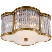 Basil Ceiling Light Large Brass, Ceiling Light, Large, Natural Brass & Glass - Andrew Martin