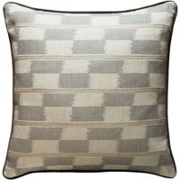 Positano Sand, Sustainable Feather, Cushion - Andrew Martin Cotton Blend Geometric