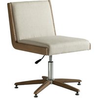 Ralph Desk Chair, Desk Chair, Light Neutral/Metallic - Andrew Martin Other Fabric