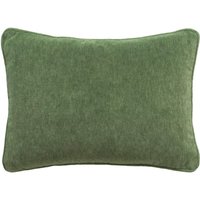 Cinema Gherkin Rectangular, Sustainable Feather, Cushion, 55CM X 40CM - Andrew Martin Velvet Plain