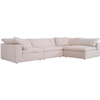Truman Large Sectional Sofa in Weathered Linen Stone - Andrew Martin