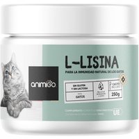 L-Lisina para Gatos - 250 g en polvo - Suplemento para Reforzar el Sistema Inmunológico de tu Mascota y Apoyar su Bienestar General