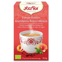 Yogi Tea Energía Positiva Hibisco y Arándano Rojo 17 Bolsitas