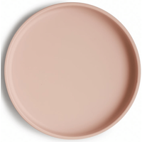 Mushie Plato Ventosa Clásico Solid Blush