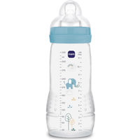 MAM Biberón Easy Active Flujo Rápido Azul Mate +4m 330 ml