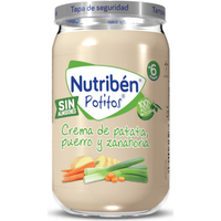 Nutribén Potito Crema Patatas, Puerro y Zanahoria +6m 235 gr