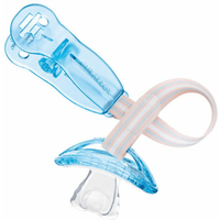 Curaprox Baby Sujeta Chupetes Azul Translúcido 1 ud