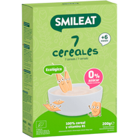 Smileat Papilla 7 Cereales BIO +6m 200 gr