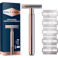 King C. Gillette Maquinilla Doble Filo + 5 Recambios