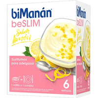 BiManán BeSlim Natillas Sabor Limón 6 Sobres