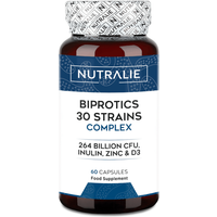 Nutralie Probioticos 30 Cepas 264 billones UFC Biprotics 60 Cápsulas