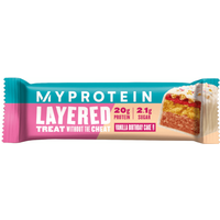 Myprotein Layered Barrita Proteica Vanilla Birthday Cake 60 gr