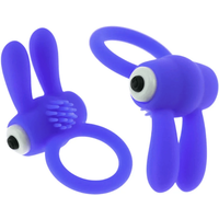 Nezend Xan Anillo Pene Vibrador Conejito Azul