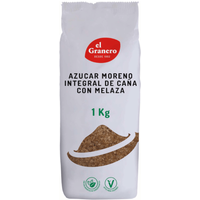 El Granero Integral Azúcar Moreno Integral de Caña con Melaza 1 Kg