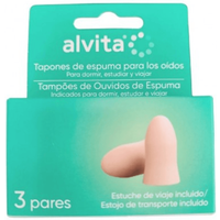 Alvita Tapones de Oídos en Espuma 3 Pares