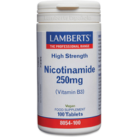 Lamberts Nicotinamida 250mg Vitamina B3 100 Tabletas