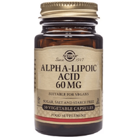 Solgar Ácido Alfa Lipoico 60 mg 30 Cápsulas