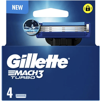 Gillette Recambios Mach3 Turbo 4 uds