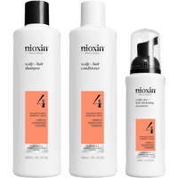 Nioxin 4 Cabello Teñido Debilitamiento Avanzado Champú 300 ml + Acondicionador 300 ml + Tratamiento 100 ml