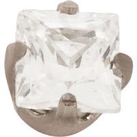Inverness Pendiente Acero Inox 112C Solitario Square 3mm