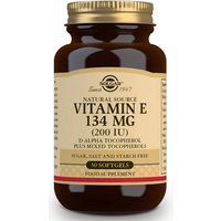 Solgar Vitamina E 200 UI 134 mg 50 Cápsulas Blandas