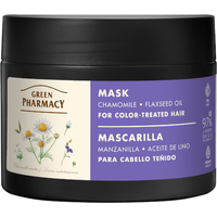 Green Pharmacy Mascarilla Cabello Teñido Camomila y Aceite de Lino 300 ml
