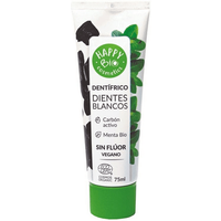 Happy Bio Dentífrico Dientes Blancos Carbón Activo 75 ml