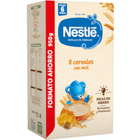 Nestlé Papilla 8 Cereales con Miel +6m 950 gr