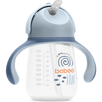 Baboo Vaso de Aprendizaje con Pajita Blue Haze +9m 260 ml
