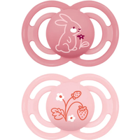 MAM Chupete Perfect Rosa Mate +6m 2 uds