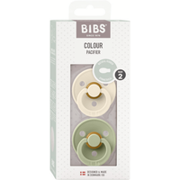 Bibs Chupetes Colour Simétrica Ivory/Sage 6-18m 2 uds