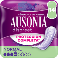 Ausonia Discreet Compresa Normal Pérdidas Orina Mujer 14 uds