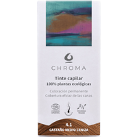 Chroma Tinte Capilar Natural Castaño Medio Ceniza 4.1 100 gr