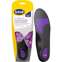 Scholl Plantillas In-Balance Anti-Dolor Fascitis Plantar 1 Par (Talla 42,5-45)