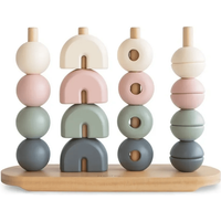 Mushie Apilador de Madera Multiforma Solid Original
