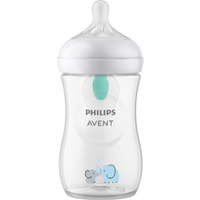 Philips Avent SCY673/81 Biberón Natural Response Airfree +1m 260 ml Elefante