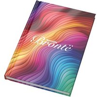 Novella Brontë A5 Hardcover Notizbuch mit glänzendem Finish – 100 Blatt, weiss