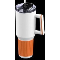 Thermobecher RETUMBLER-myKINGS CANYON 1200, weiß/orange