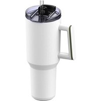 Thermobecher RETUMBLER-myKINGS CANYON 1200, weiß, Ring dunkelgrün