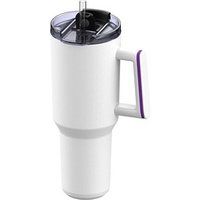Thermobecher RETUMBLER-myKINGS CANYON 1200, weiß, Ring lila