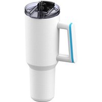 Thermobecher RETUMBLER-myKINGS CANYON 900, weiß, Ring cyan