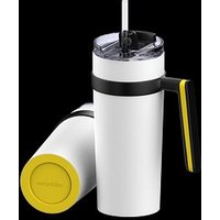 Thermobecher RETUMBLER-myORINOCO CERAMIC, weiß/gelb