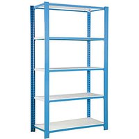 Simonrack Schwerlastregal OFFICCLICK 5 8435104916124 blau, weiß 90,0 x 30,0 x 210,0 cm