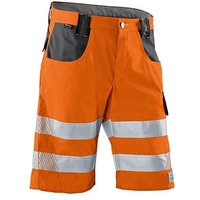 KÜBLER® unisex Warnschutzhose kurz REFLECTIQ warnorange, anthrazit Größe 46