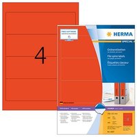 400 HERMA Ordneretiketten 4297 rot
